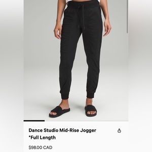 LULULEMON DANCE STUDIO JOGGER - excellent condition!